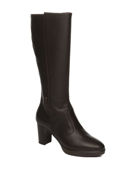 Dark brown leather boot NERO GIARDINI | 411721VIENNA-300